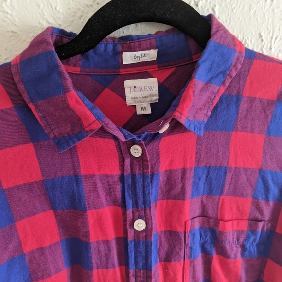 J. Crew Boy Fit Buffalo Plaid Shirt - Picture 4 of 6
